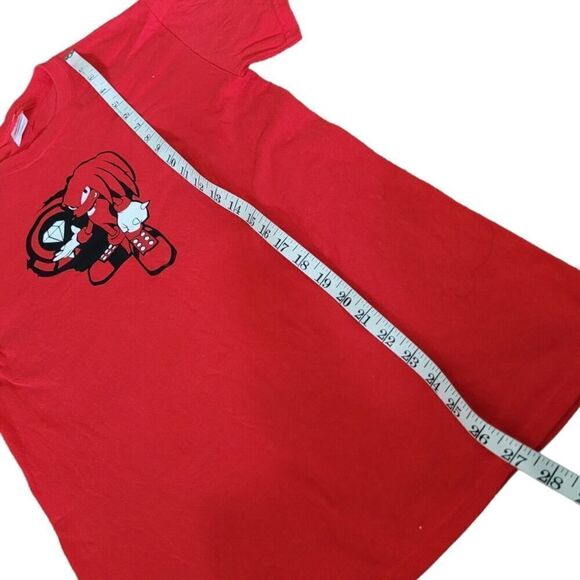 Sonic The Hedgehog Knuckles Red Short Sleeve Shirt SZ S - Picture 4 of 6